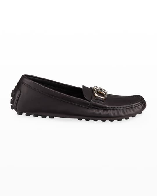Ferragamo Berra Reversible Gancini Drivers Neiman Marcus