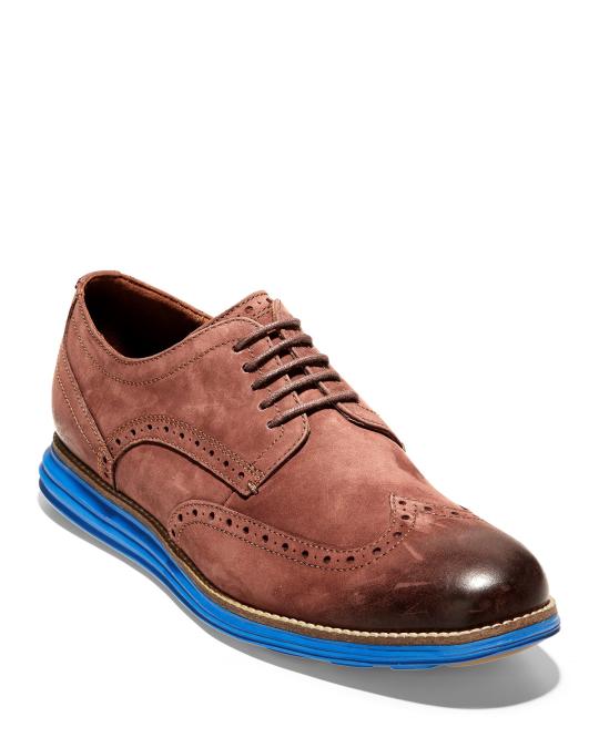 Cole Haan Men's OriginalGrand Wing-Tip Leather Oxford Shoes | Neiman Marcus