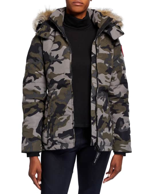 Canada goose chelsea best sale parka camo