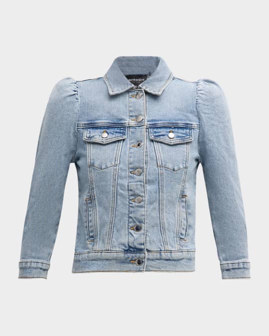 Ada Puff-Sleeve Denim Jacket