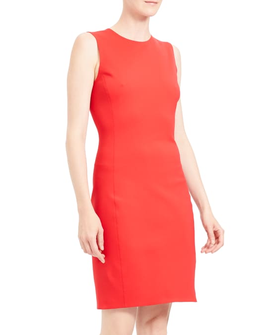 Theory Sleeveless Fitted Scuba Dress Neiman Marcus