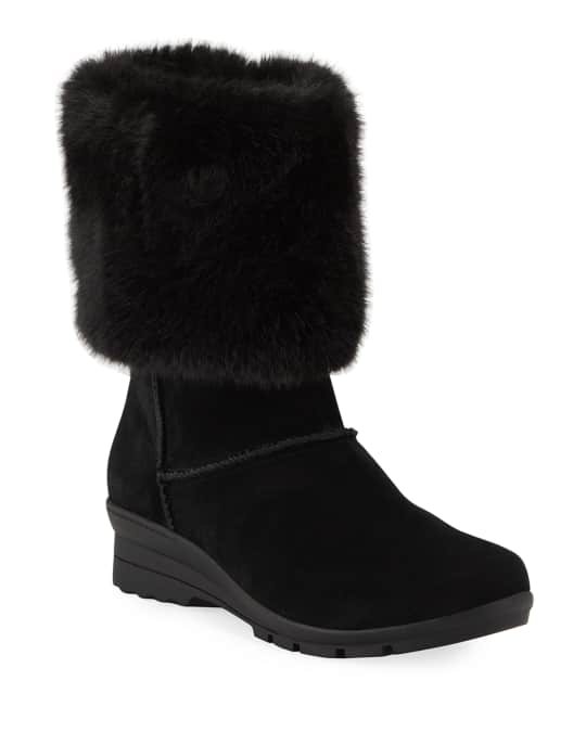 Evelyn Faux-Fur Mid-Calf Boots