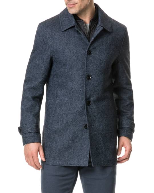 Rodd & Gunn Men's Balmoral Forest Wool Coat | Neiman Marcus