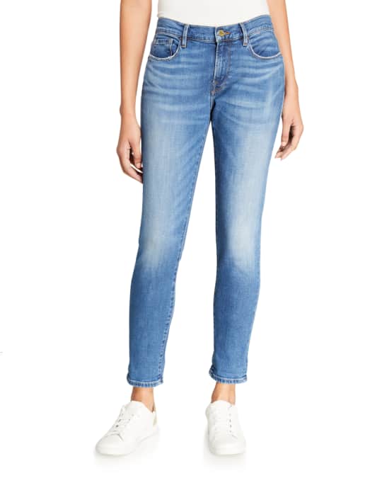 Le Garcon Cuffed Mid-Rise Skinny Jeans
