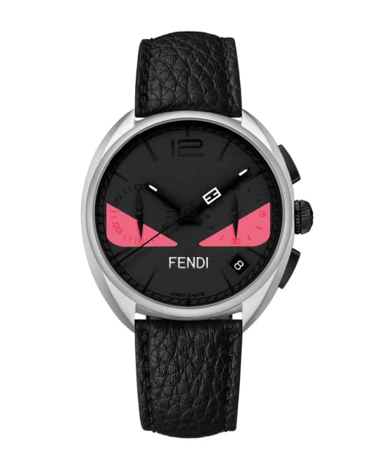 稀少 FENDI(フェンディ) Momento Bugs Chronograph Unisex Watch Fendi Quartz Black Dial Men's Watch Momento Bugs Momento
