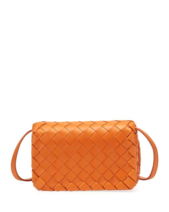 Bottega veneta mini full flap intrecciato crossbody bag outlet
