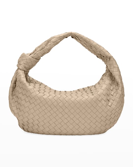 The Jodie Large Intrecciato Woven Leather Hobo Bag