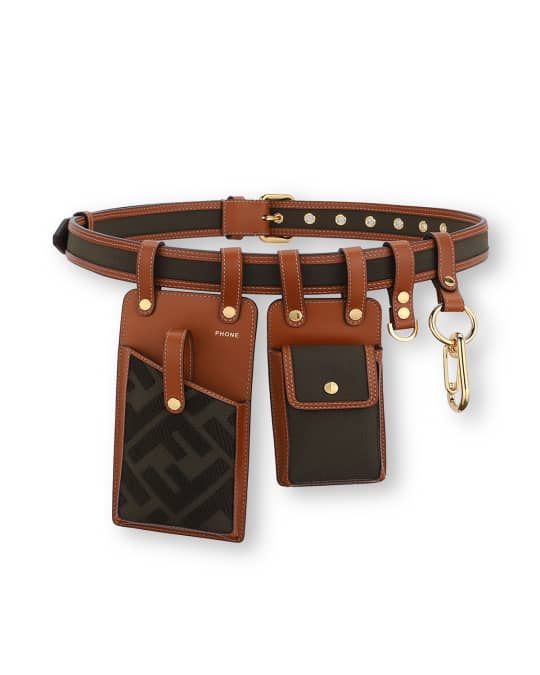 FF Canvas Leather Utility Belt Bag