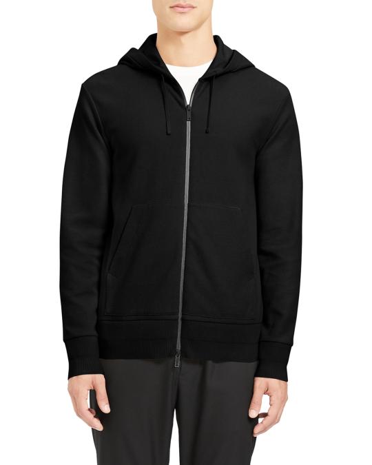 theory cashmere waffle knit hoodie