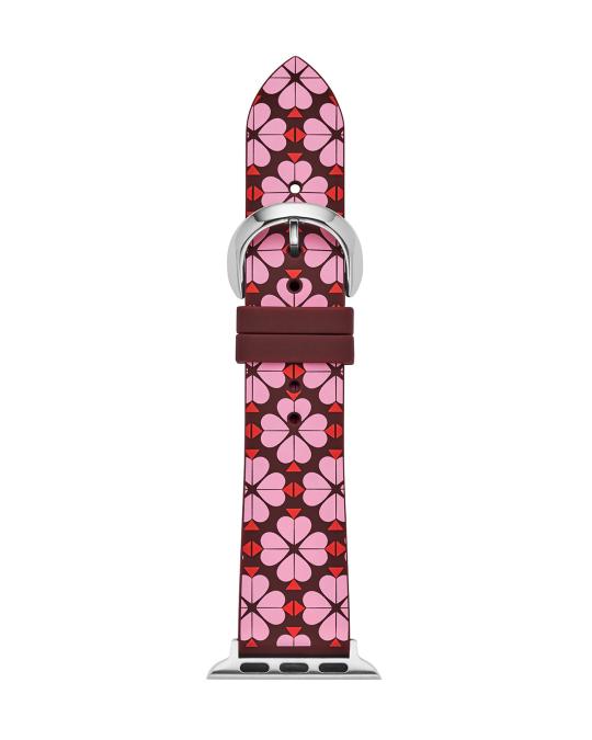 kate spade new york 38-40mm silicone apple watch strap, pink flower ...