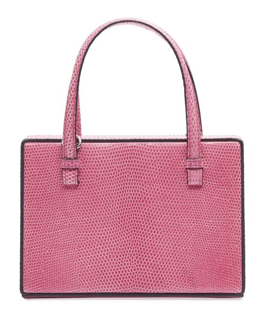 Loewe Postal Small Lizard Top Handle Bag | Neiman Marcus
