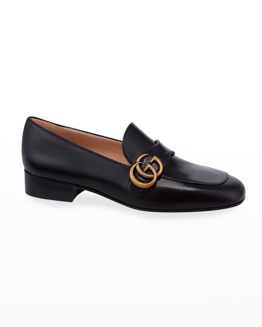 Gucci Marmont 25mm Leather Loafers Neiman Marcus
