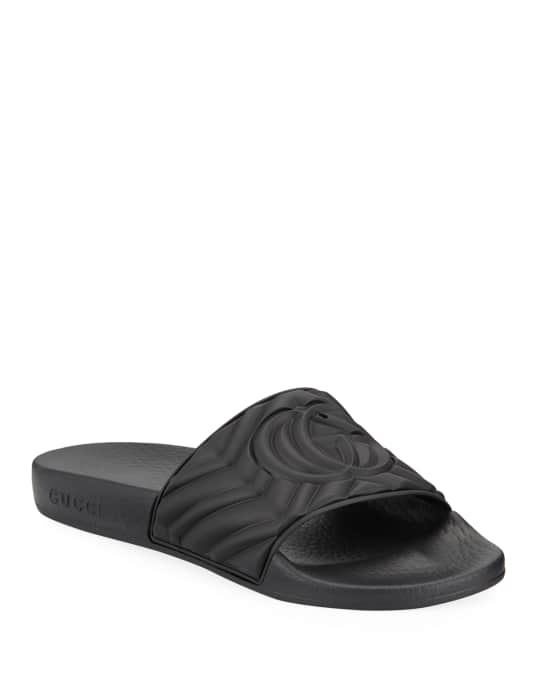 Gucci flat pursuit best sale rubber sandals