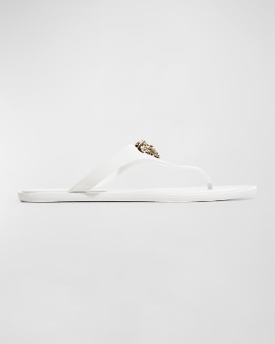 Versace La Medusa Flat Sandals | Neiman Marcus