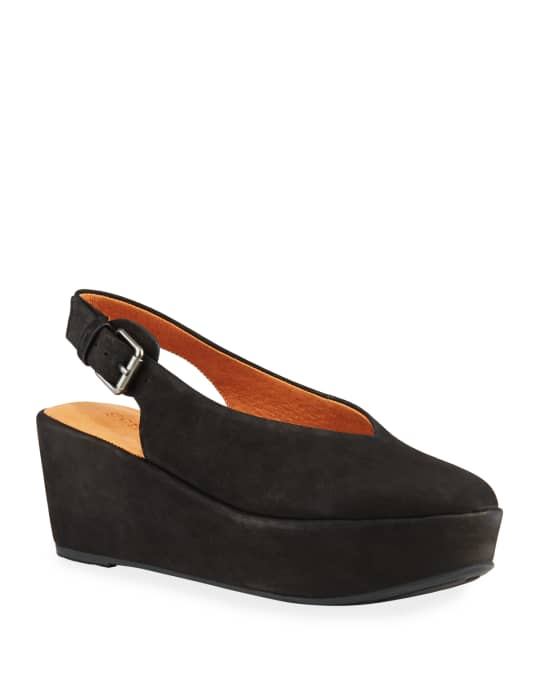 Nyomi Nubuck Comfort Wedge Pumps