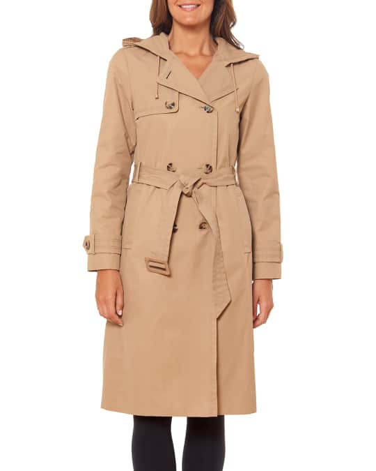 kate spade new york double-breast belted trench coat | Neiman Marcus