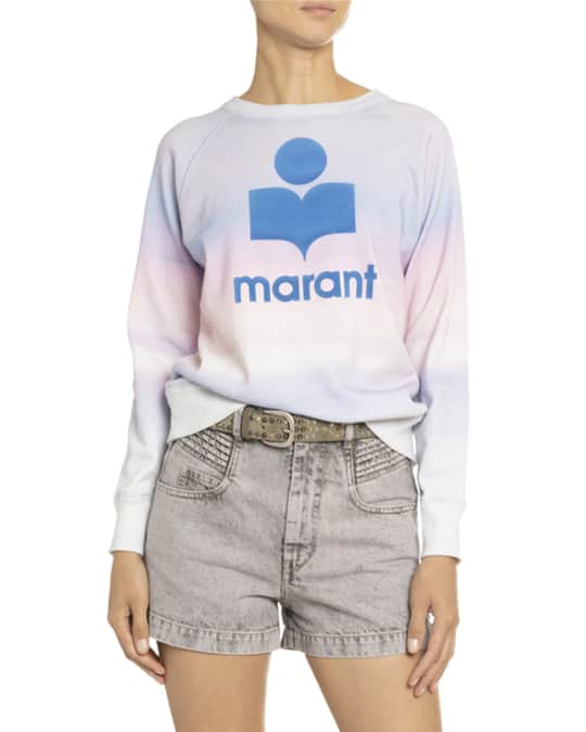 Etoile Isabel Marant Milly Tie Dyed Logo Sweatshirt Neiman Marcus