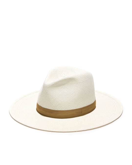 Janessa Leone Aisley Straw Fedora Hat | Neiman Marcus