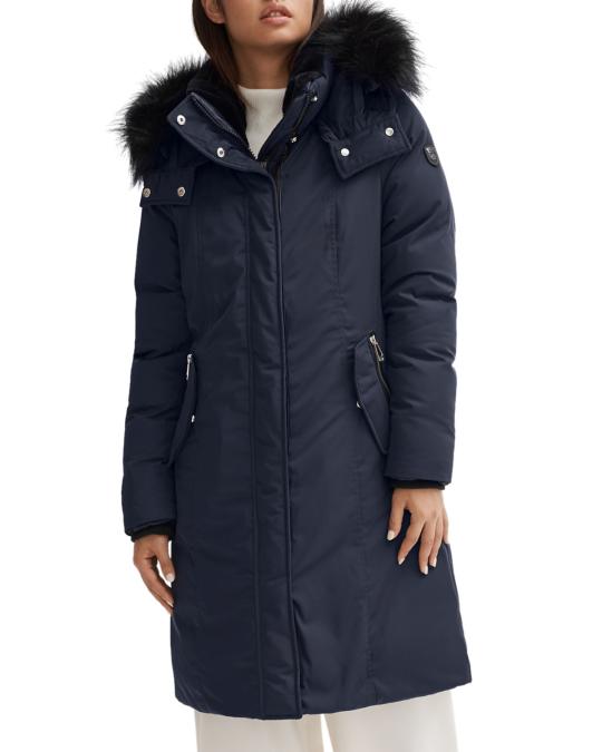 NOIZE Removable-Hood Faux Fur-Ruff Parka Coat | Neiman Marcus