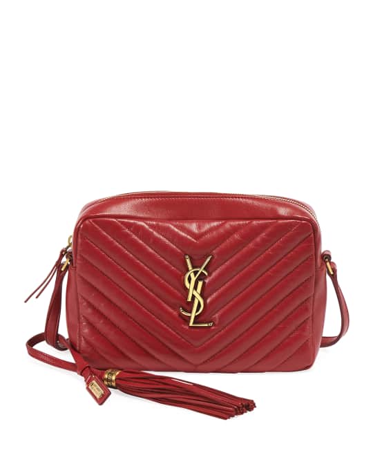 Saint Laurent Lou Medium YSL Monogram Calfskin Camera Crossbody Bag