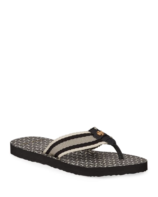 Tory Burch Gemini Link Thin Flip-Flop Sandals | Neiman Marcus