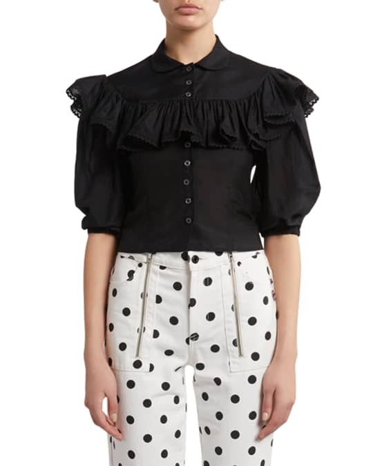 Marc jacobs ruffle blouse best sale