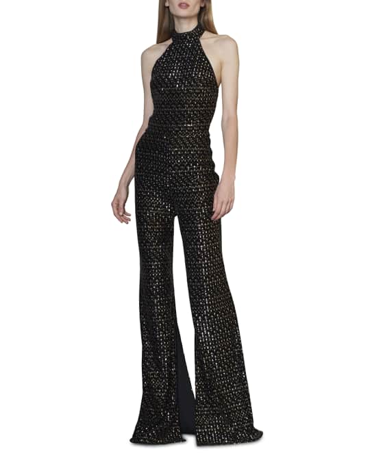 Ml monique lhuillier jumpsuit with bow cheap