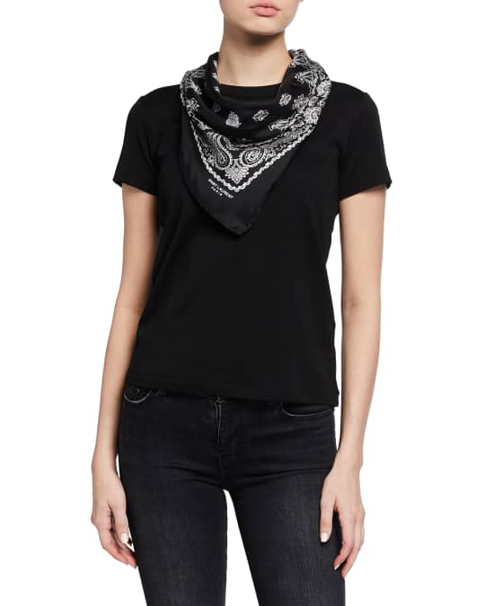 レビュー高評価アイテム特集｜ファッション通販 Bandana Scarf Silk Laurent Saint | Marcus Neiman 小物