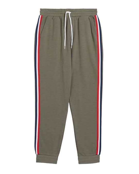 Kid's Lucas French Terry Sweatpants w/ Side Taping, Size 6-14