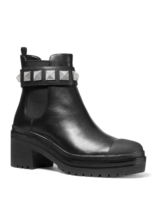 michael kors glenn studded leather boot
