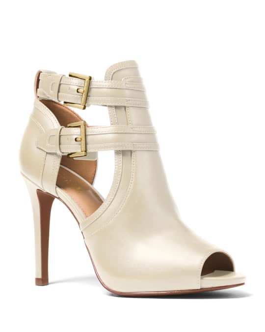 Michael kors blaze peep toe booties sales
