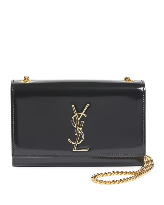 Saint Laurent Kate Small Shiny Box Crossbody Bag | Neiman Marcus