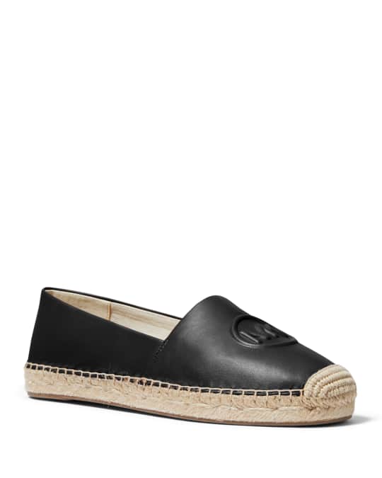 Michael michael kors dylyn leather outlet slip on espadrilles