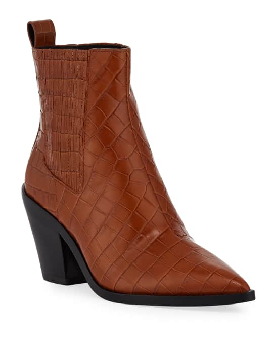 alyse v side western booties