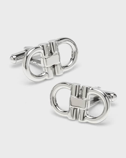 Men's Stainless Steel Horsebit Cufflinks