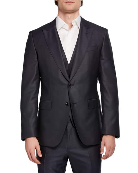 Hugo boss peak lapel suit sale
