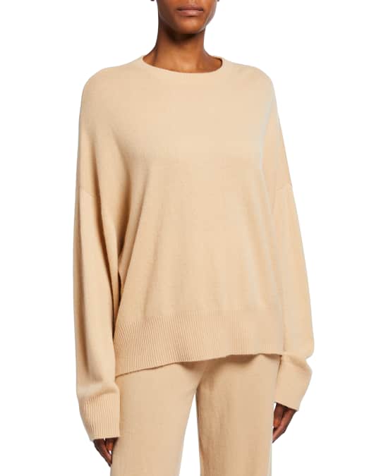 Anaa Boyfriend Crewneck Cashmere Sweater