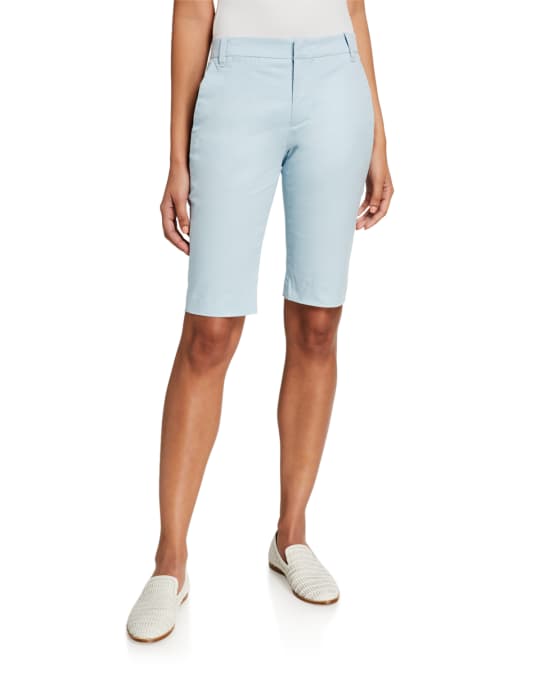 Vince Coin Pocket Stretch Cotton Bermuda Shorts | Neiman Marcus