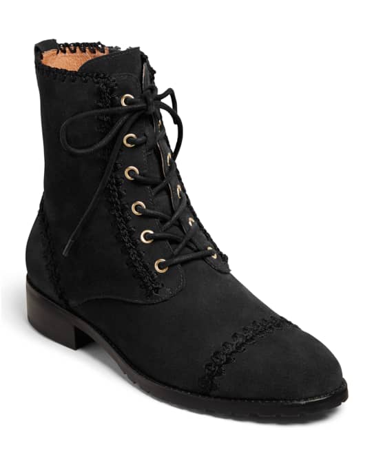 Gemma Lace Up Booties