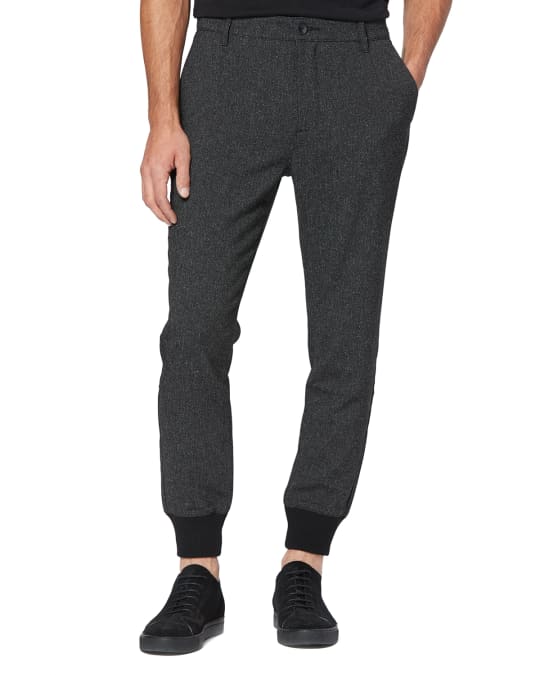 PAIGE Men's Elmwood Luxe Tweed Jogger Pants | Neiman Marcus