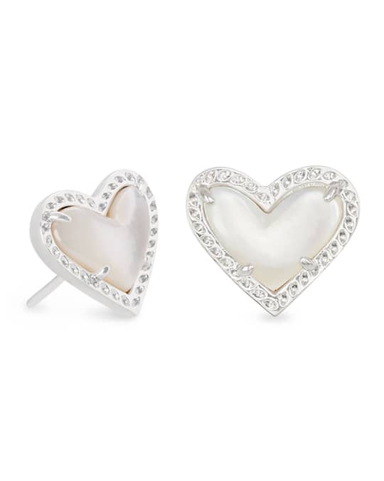 Kendra Scott Ari Heart Stud Earrings | Neiman Marcus