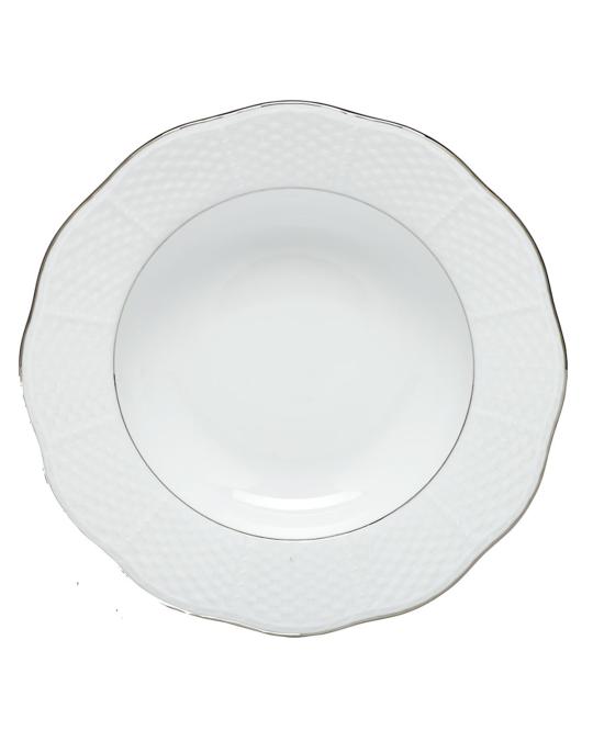 Herend Platinum Edge Rim Soup Plate | Neiman Marcus