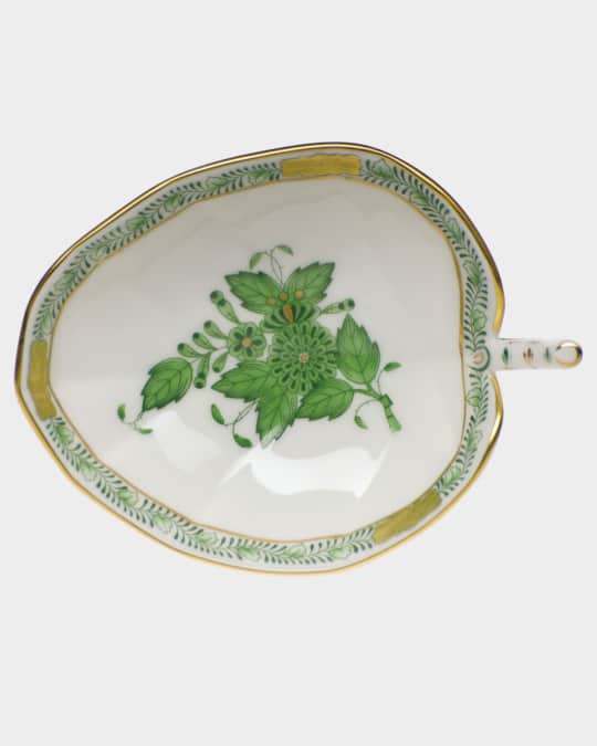 Chinese Bouquet Green Leaf Tray