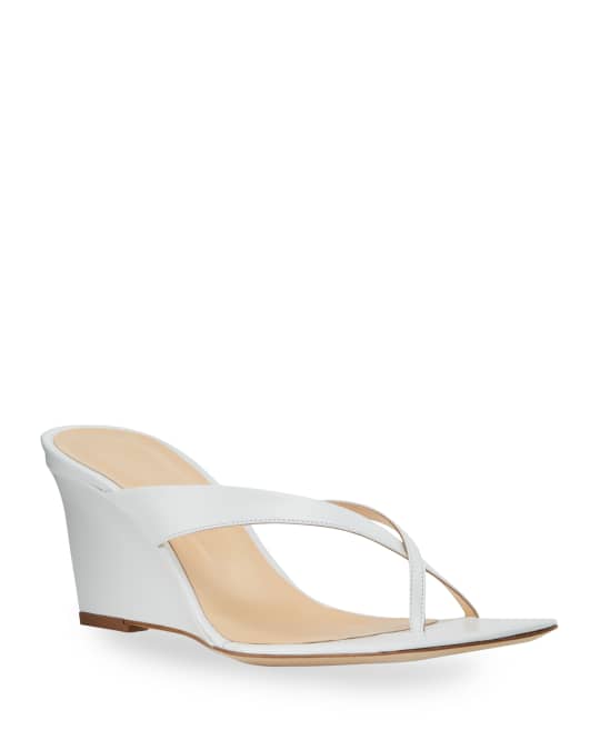 BY FAR Theresa 70mm Wedge Sandals Neiman Marcus