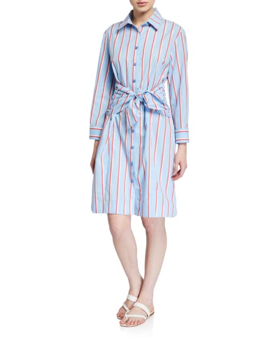 Finley Ellis Sparkle Stripe Shirtdress | Neiman Marcus