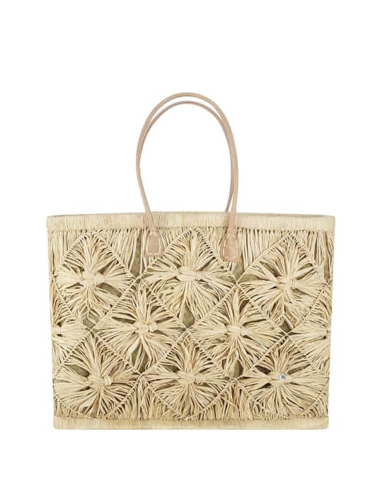 Flora Bella Iguazu Raffia Tote Bag Neiman Marcus