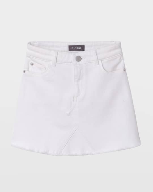 Girl's Jenny Raw Hem A-Line Skirt, Size 2-6
