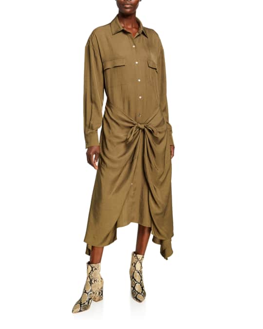 Vince utility shirt dress top