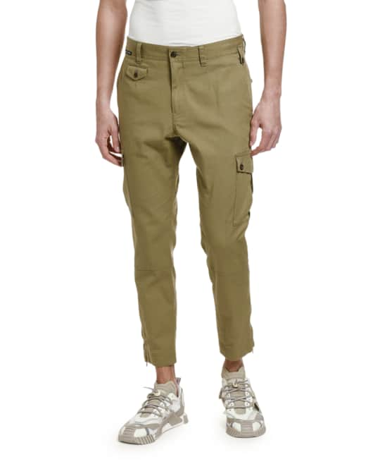 Dolce&Gabbana Men's Crop Cargo Pants | Neiman Marcus