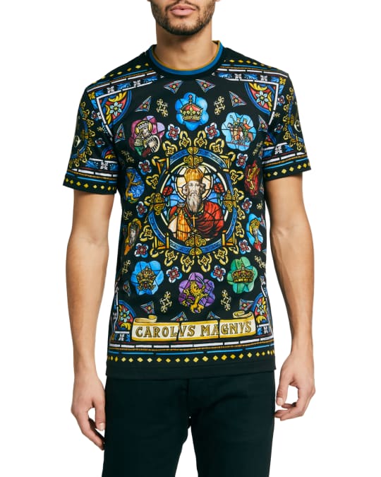 Dolce&Gabbana Men's French Stained Glass Tee | Neiman Marcus